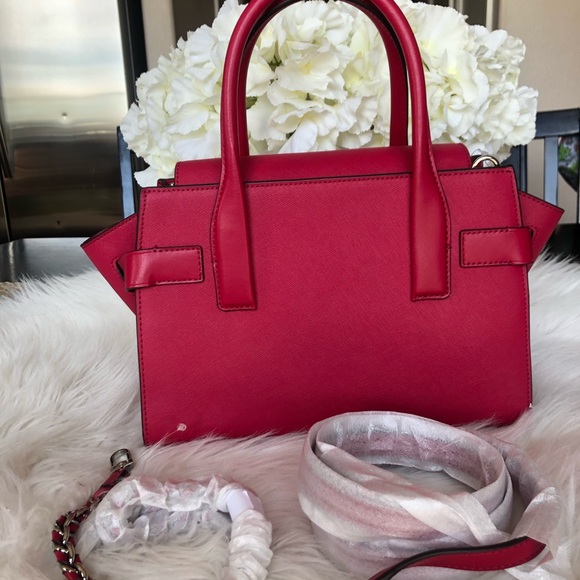 Michael  Kors Raspberry  Small Carmen Satchel - Picture 4 of 9